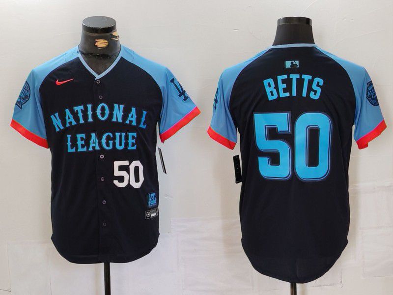 Men Los Angeles Dodgers #50 Betts Blue All star 2024 Nike MLB Jersey style 4->los angeles dodgers->MLB Jersey